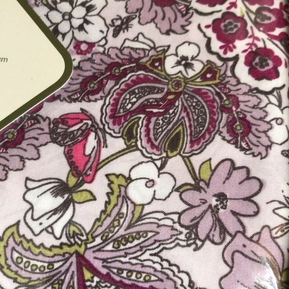 Vera Bradley Pink and Purple Floral Sheet Set - Picture 8 of 9